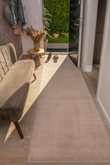 FLOOR MAT 90 x 200 cm - UNI COLOR IVORY