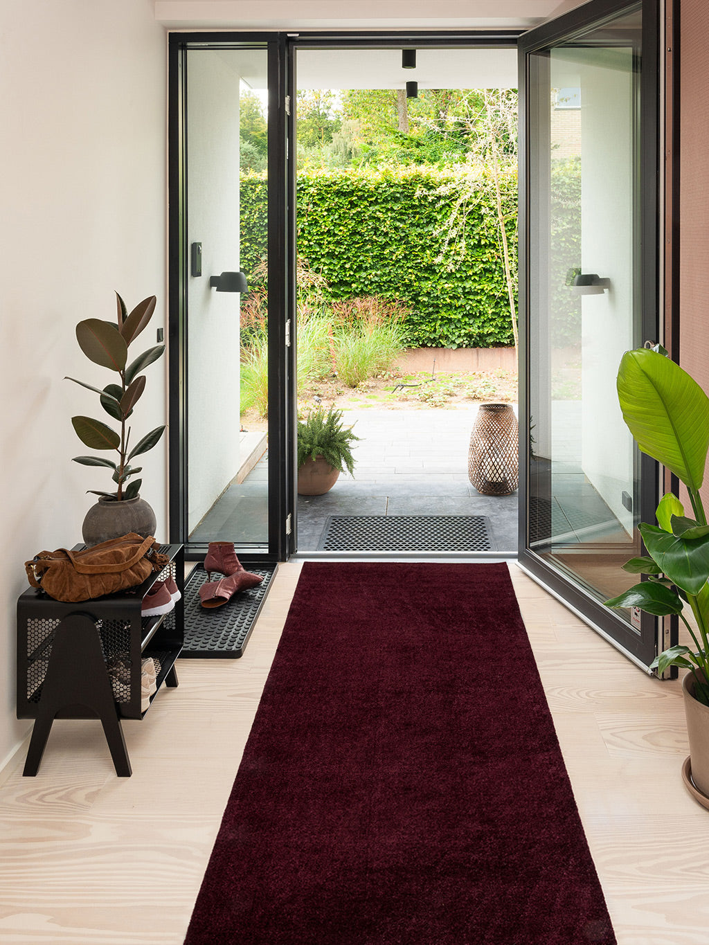 NEW - FLOOR MAT 100 X 300 CM - UNI COLOR BORDEAUX