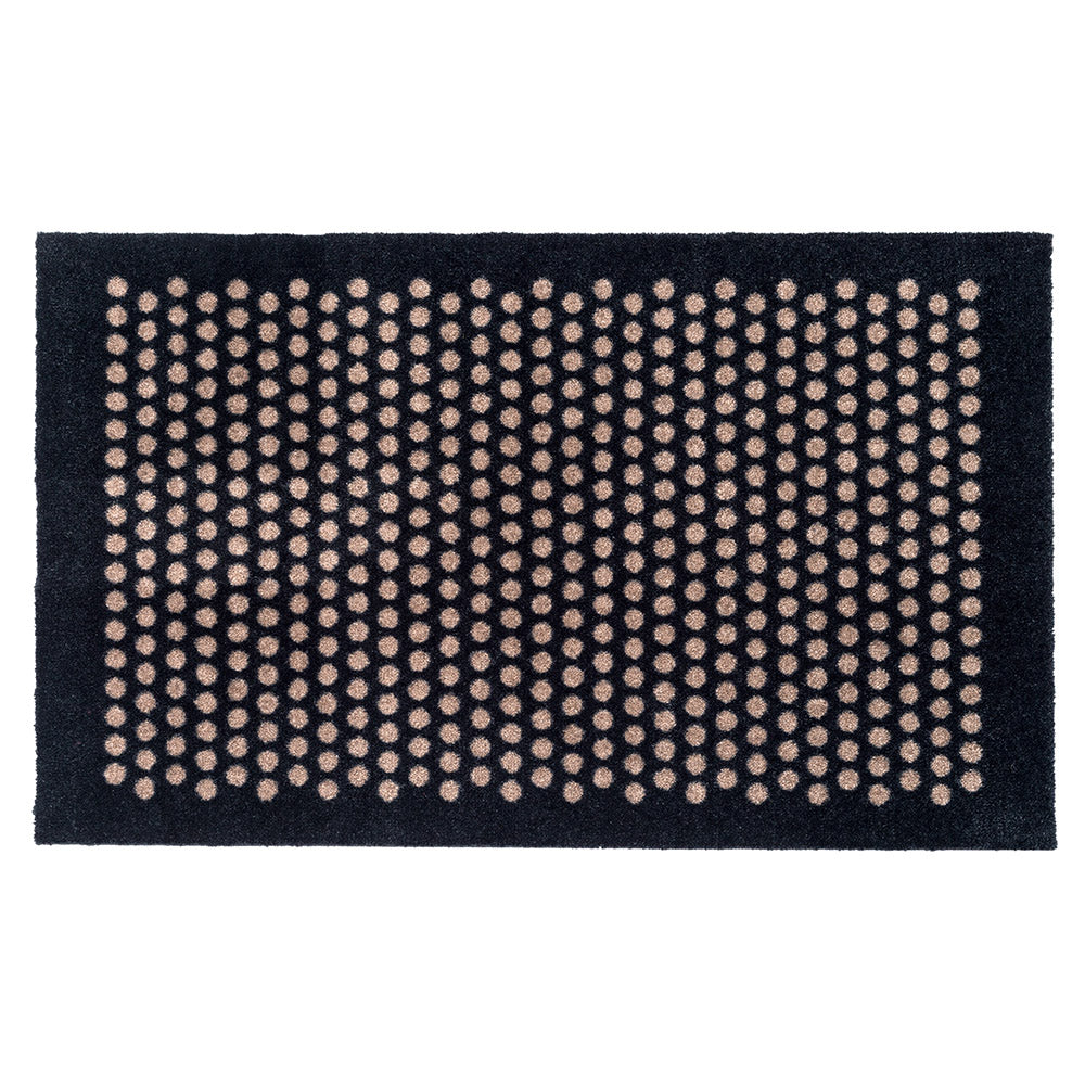 FLOOR MAT 100 x 300 CM - DOT BLACK/SAND