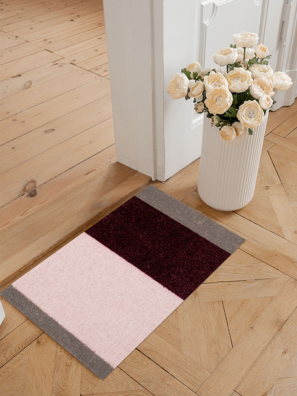 NEW - STRIPES HORIZONTAL - Bordeaux/Rose/Sand