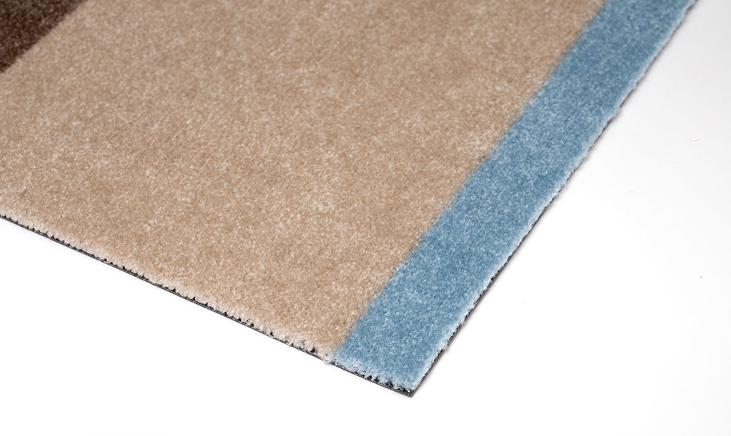 NEW - STRIPES HORIZONTAL - Ivory/Sand/BlUE