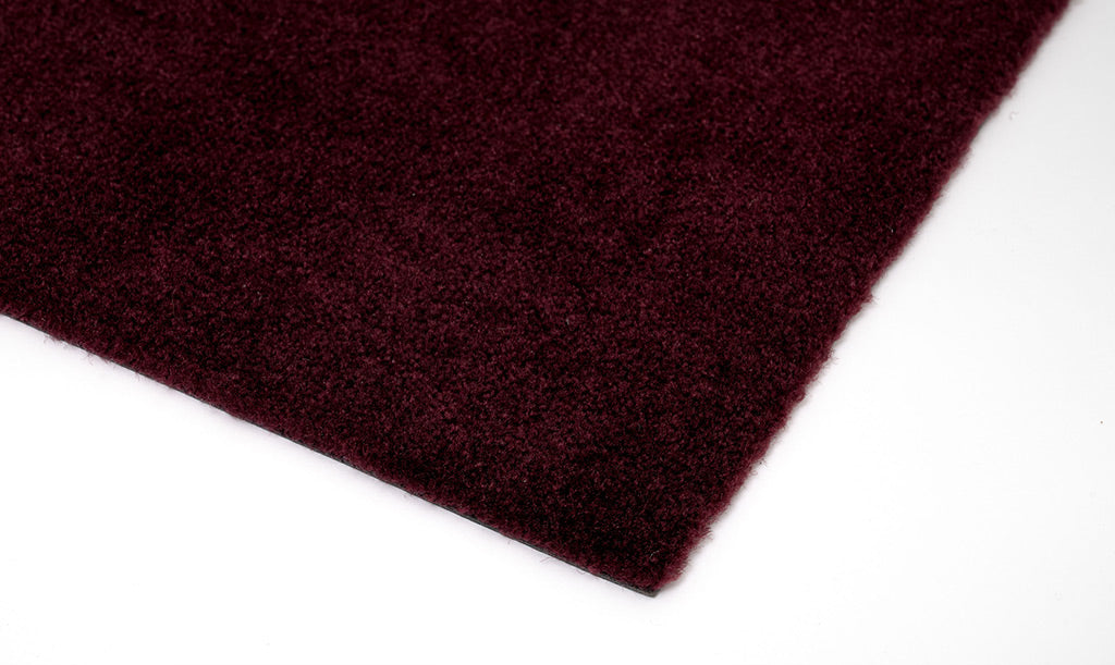 NEW - FLOOR MAT 40 X 60 CM - UNI COLOR BORDEAUX