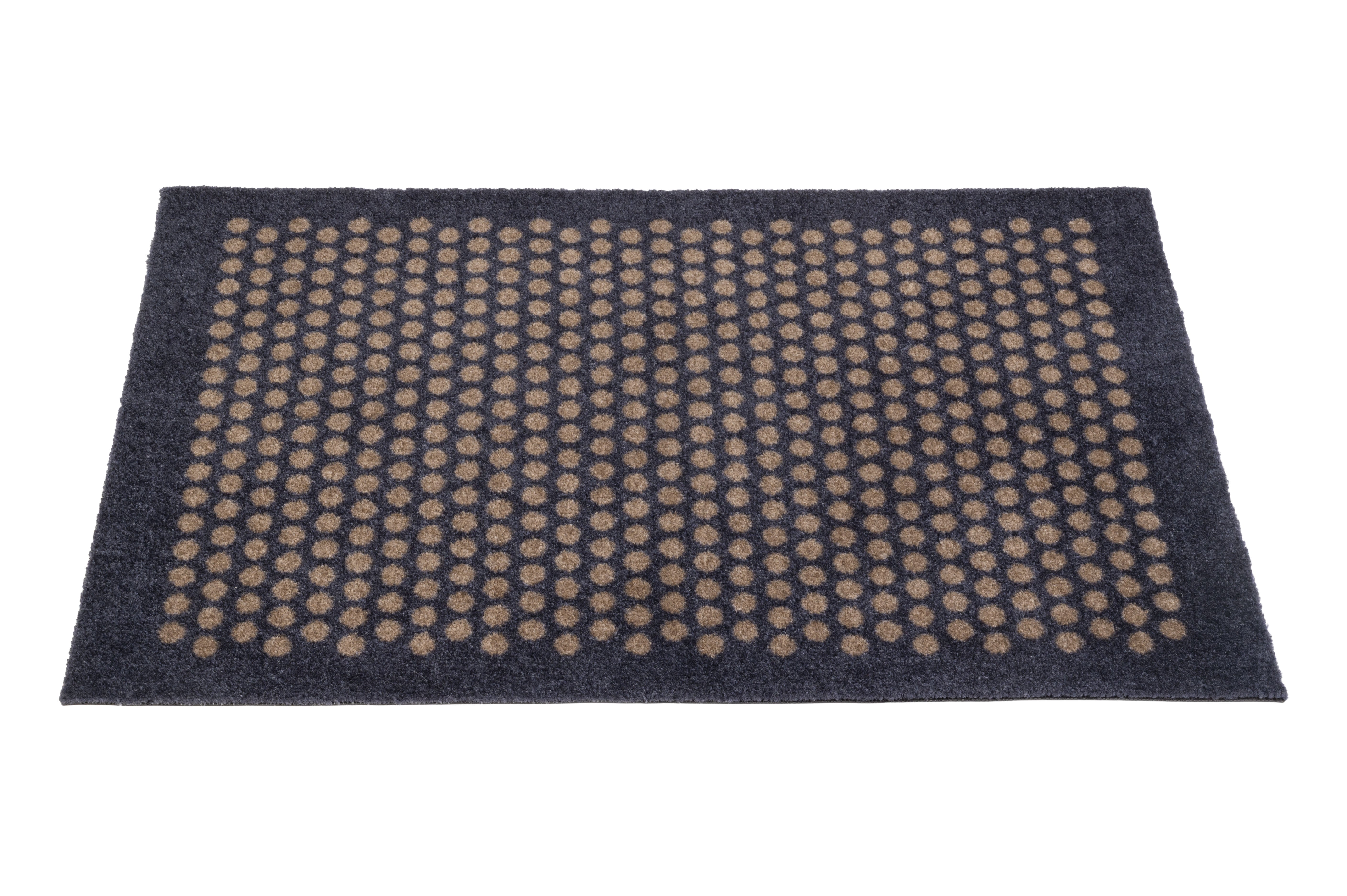 FLOOR MAT 60 x 90 cm - DOT BLUE-GREY / SAND