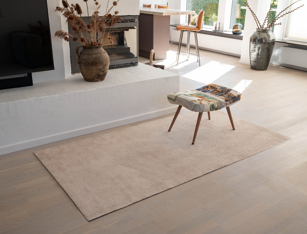 RUG / FLOOR MAT 110 x 200 cm - UNI COLOR IVORY