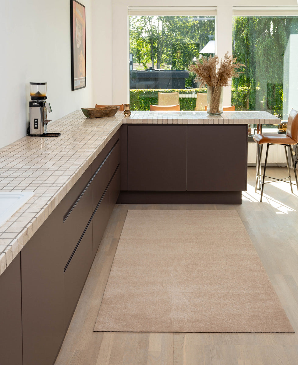 RUG / FLOOR MAT 110 x 200 cm - UNI COLOR IVORY