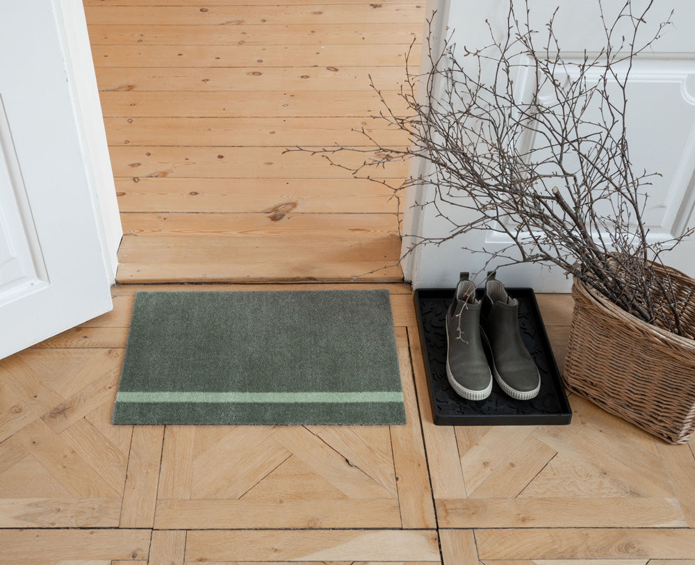 50% OFF - 40X60 - STRIPES VERTICAL - LIGHT/DUSTY GREEN