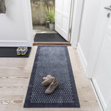 FLOOR MAT 67 x 200 CM DOTS/GREY