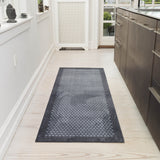 FLOOR MAT 67 x 200 CM DOTS/GREY