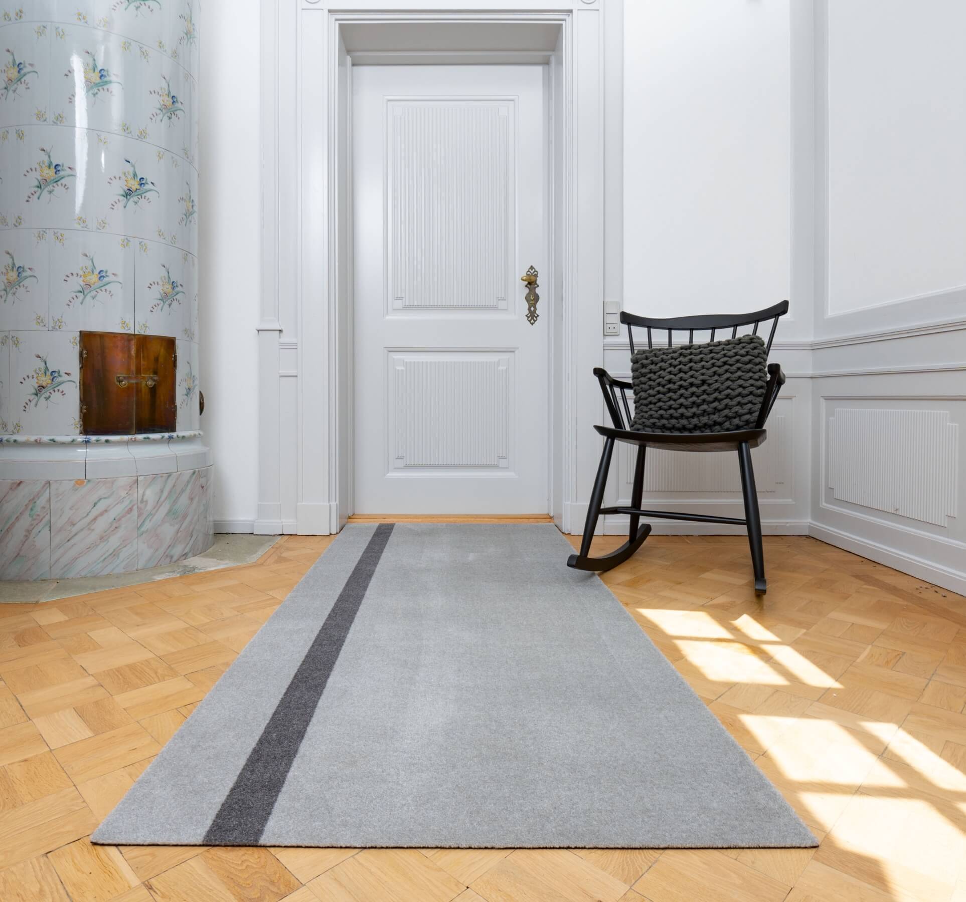STRIPES VERTICAL - LIGHT GREY/STEEL GREY