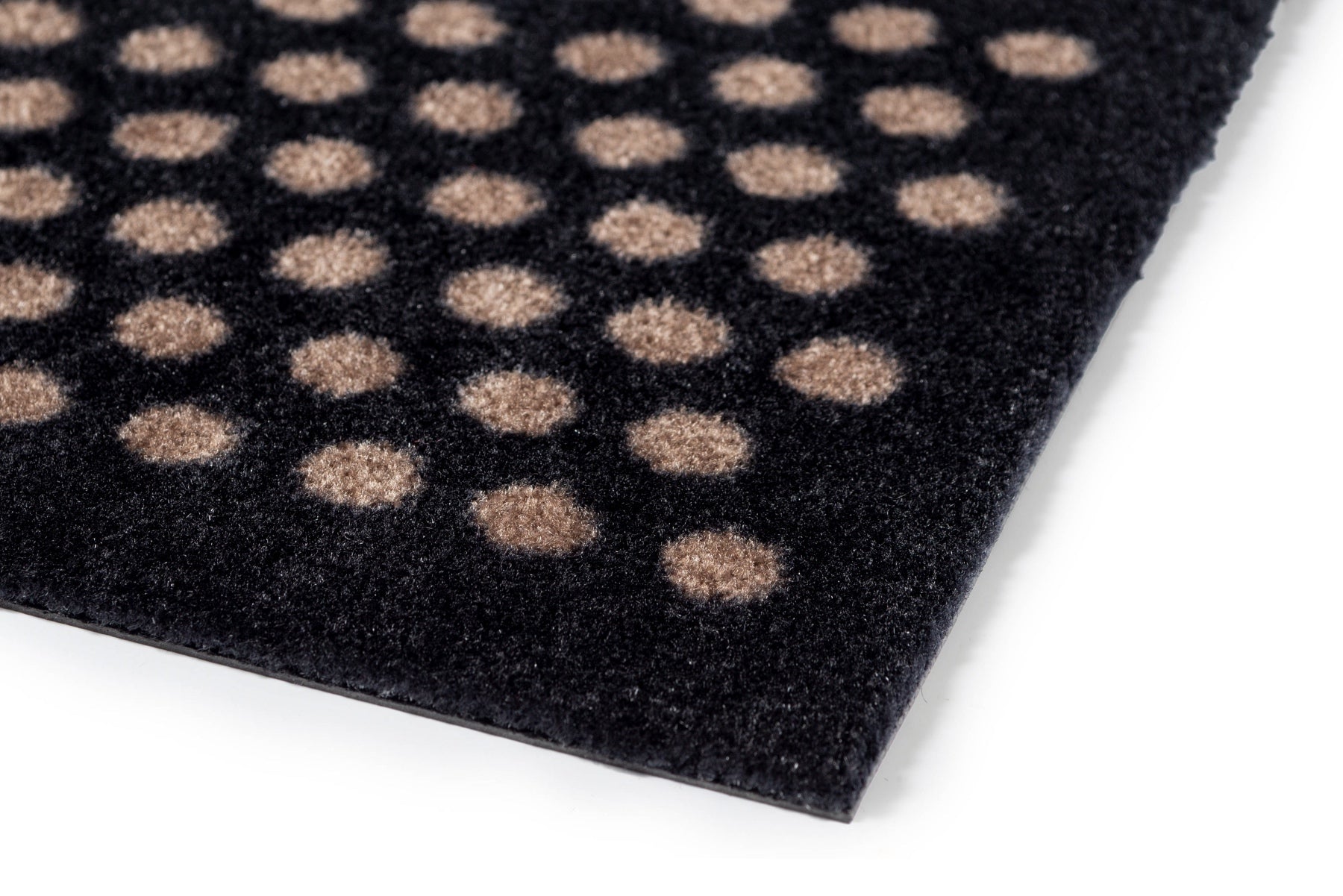 FLOOR MAT 90 x 200 CM - DOT BLACK/SAND