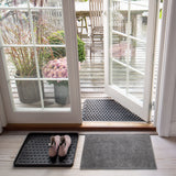 FLOOR MAT 40 x 60 cm - UNI COLOR STEELGREY