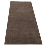 FLOOR MAT 90 x 200 cm - UNI COLOUR/BROWN