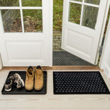 FLOOR MAT 40 x 60 cm - DOT BLACK/GREY