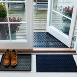 FLOOR MAT 60 x 90 CM - DOTS/BLUE