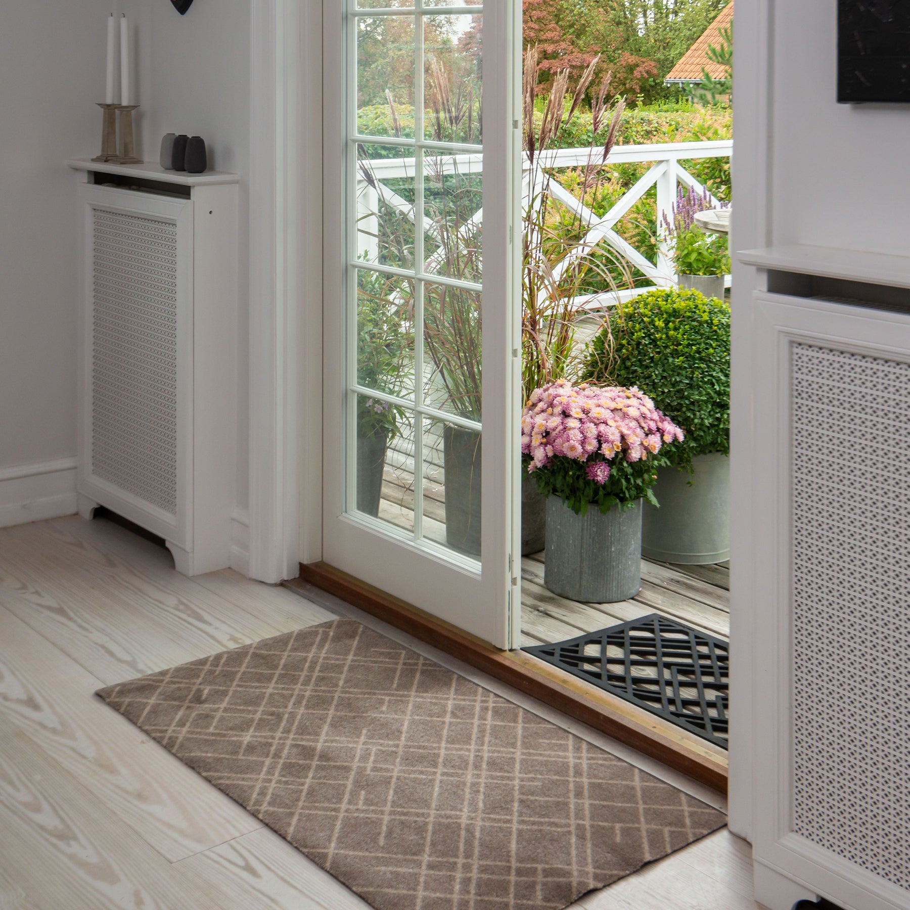 FLOOR MAT 90 X 130 CM - LINES SAND