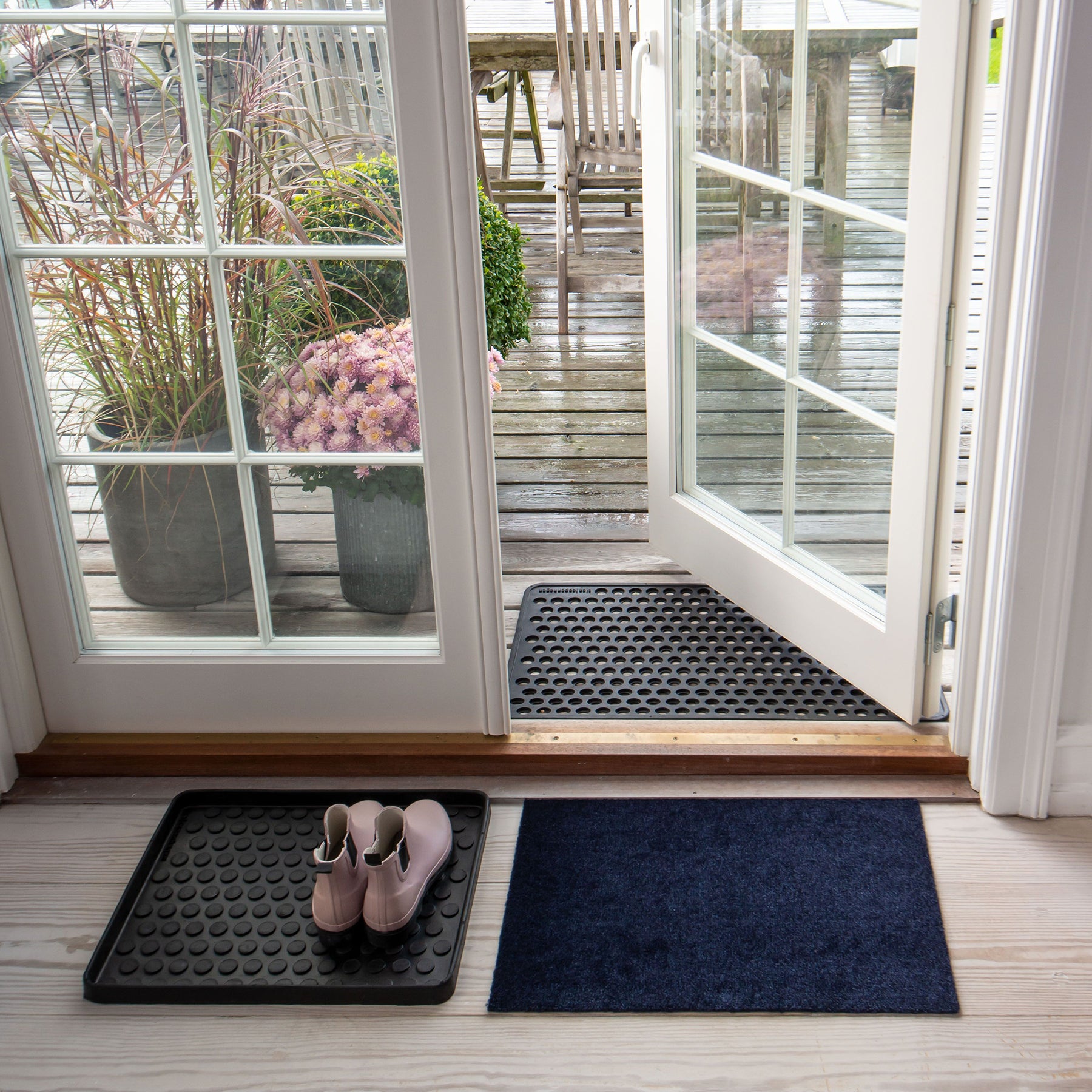 FLOOR MAT 40 x 60 cm - UNI COLOR/BLUE