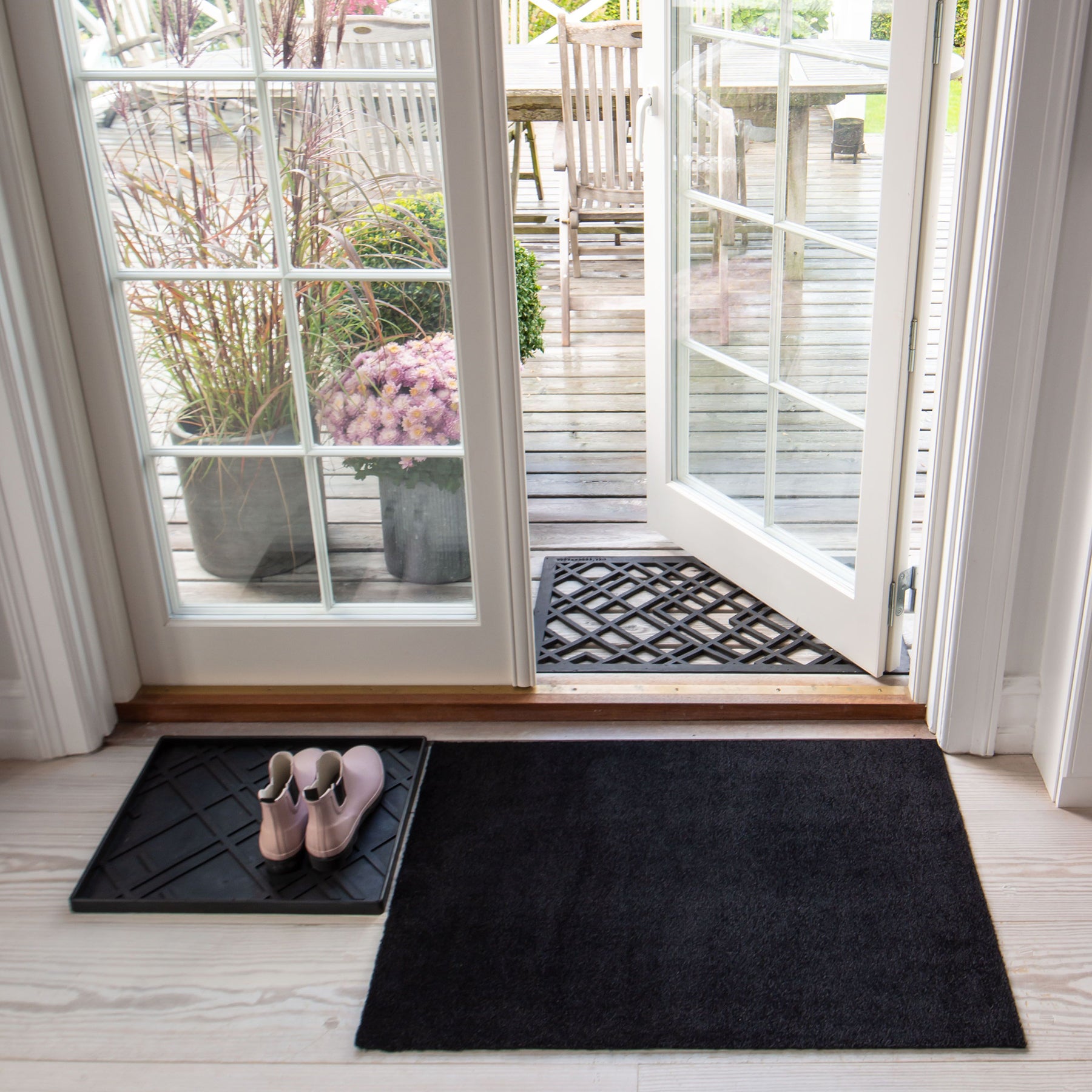 FLOOR MAT 60 x 90 cm - UNI COLOR BLACK