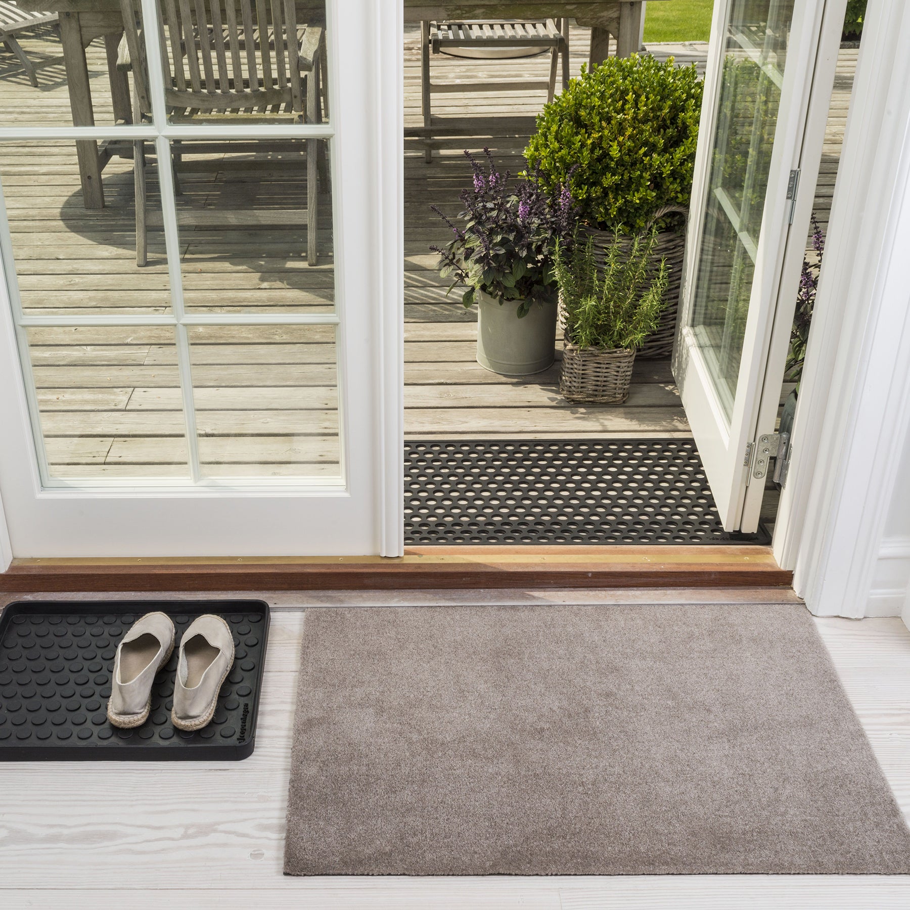 FLOOR MAT 60 x 90 cm - UNI COLOR SAND