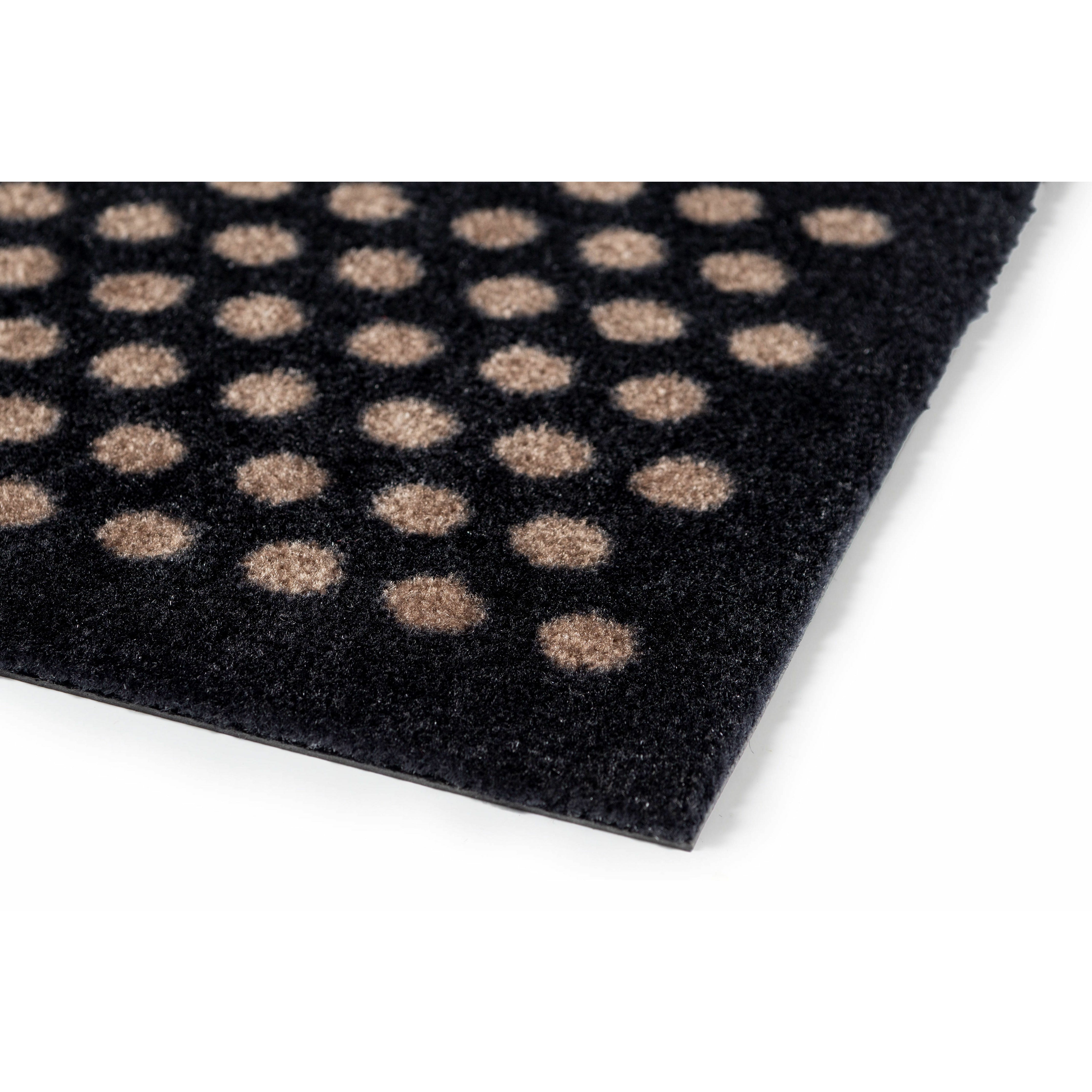 FLOOR MAT 67 x 200 CM DOT BLACK/SAND