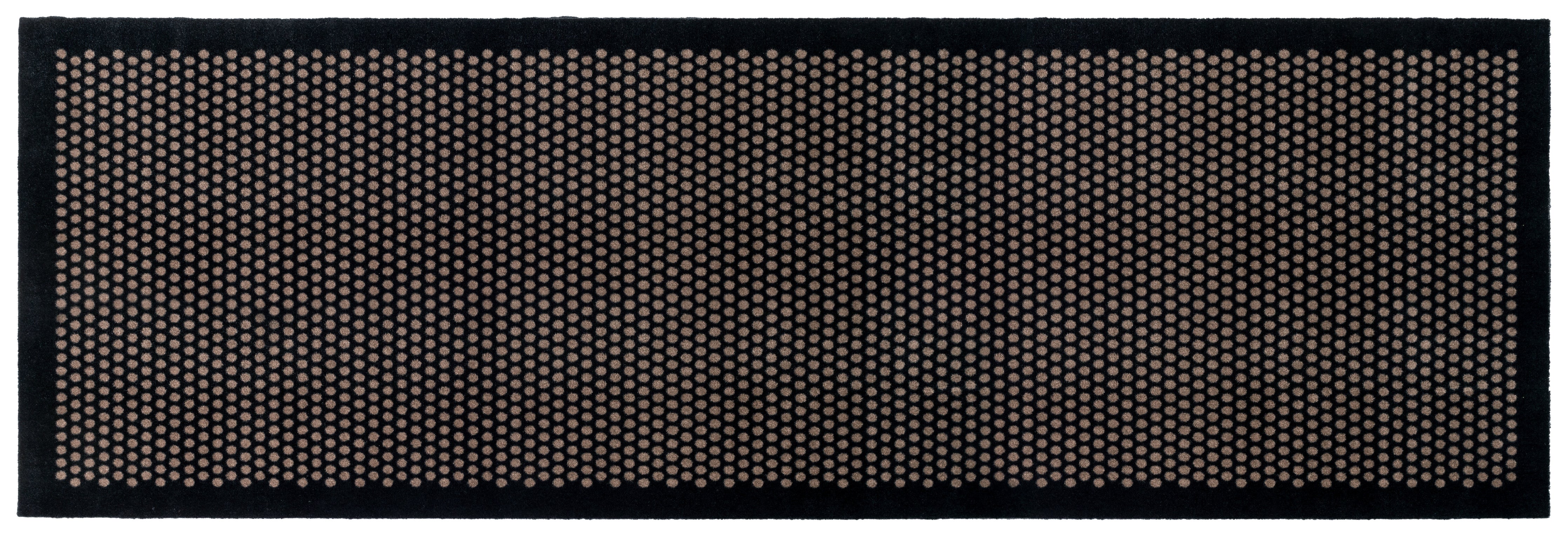 FLOOR MAT 100 x 300 CM - DOT BLACK/SAND