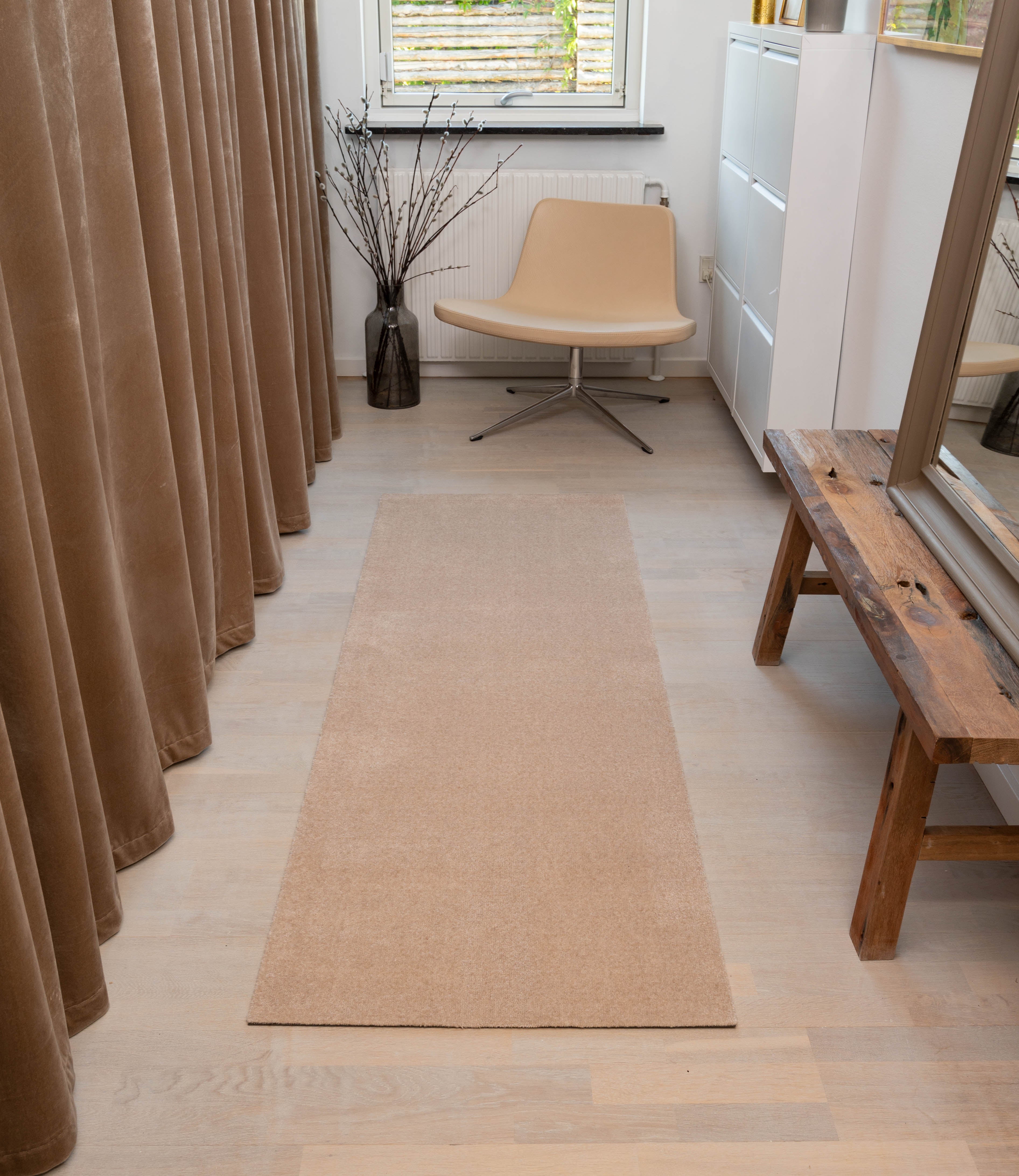 FLOOR MAT 67 x 200 cm - UNI COLOR IVORY