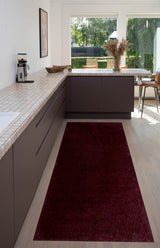 NEW -  FLOOR MAT 100 X 300 CM - UNI COLOR BORDEAUX