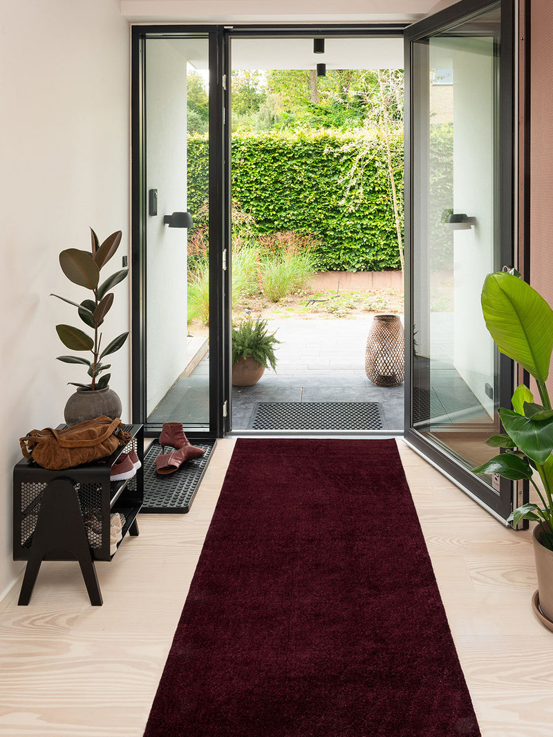 NEW -  FLOOR MAT 100 X 300 CM - UNI COLOR BORDEAUX