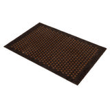 NEW FLOOR MAT 60 x 90 CM - DOT COGNAC/DARK BROWN