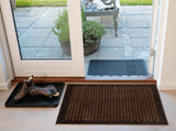 NEW FLOOR MAT 60 x 90 CM - DOT COGNAC/DARK BROWN