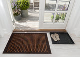 NEW FLOOR MAT 60 x 90 CM - DOT COGNAC/DARK BROWN