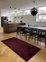 NEW - FLOOR MAT 90 x 200 cm - UNI COLOR BORDEAUX