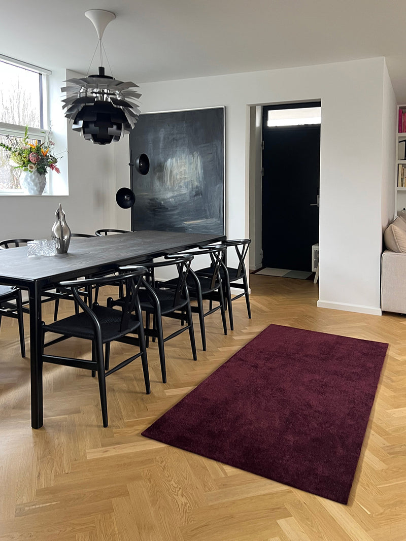 NEW - FLOOR MAT 90 x 200 cm - UNI COLOR BORDEAUX