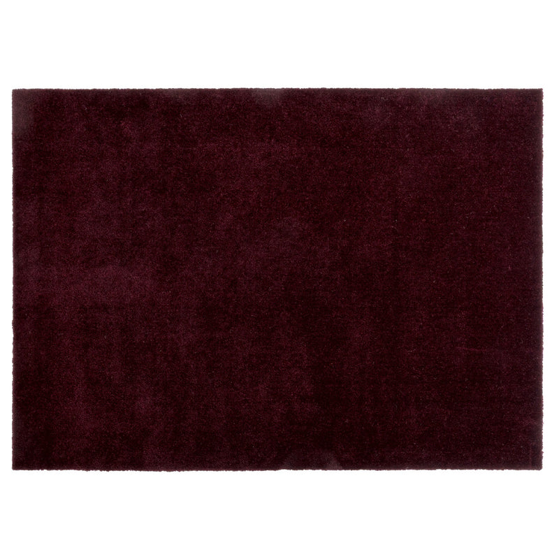 NEW - FLOOR MAT 90 X 130 CM - UNI COLOR BORDEAUX