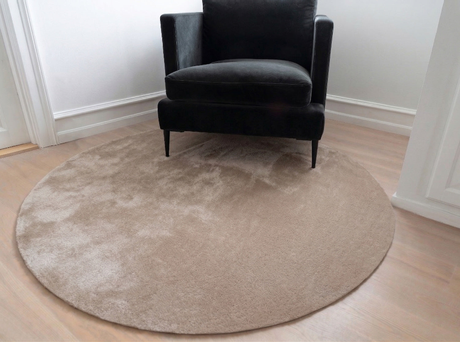 NEW – Round Rug Ø200 cm - UNI COLOR IVORY