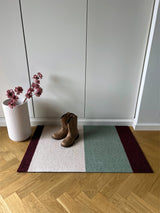 NEW - STRIPES HORIZONTAL - Green/Ivory/Bordeaux