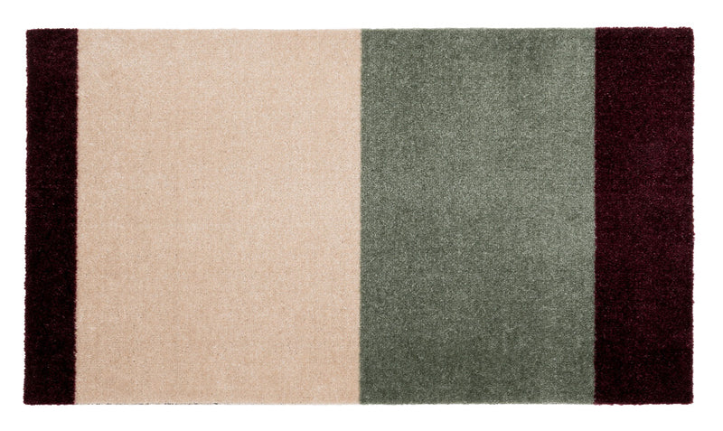 NEW - STRIPES HORIZONTAL - Green/Ivory/Bordeaux