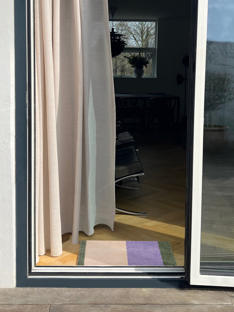 NEW - STRIPES HORIZONTAL - Lilac/Ivory/Green