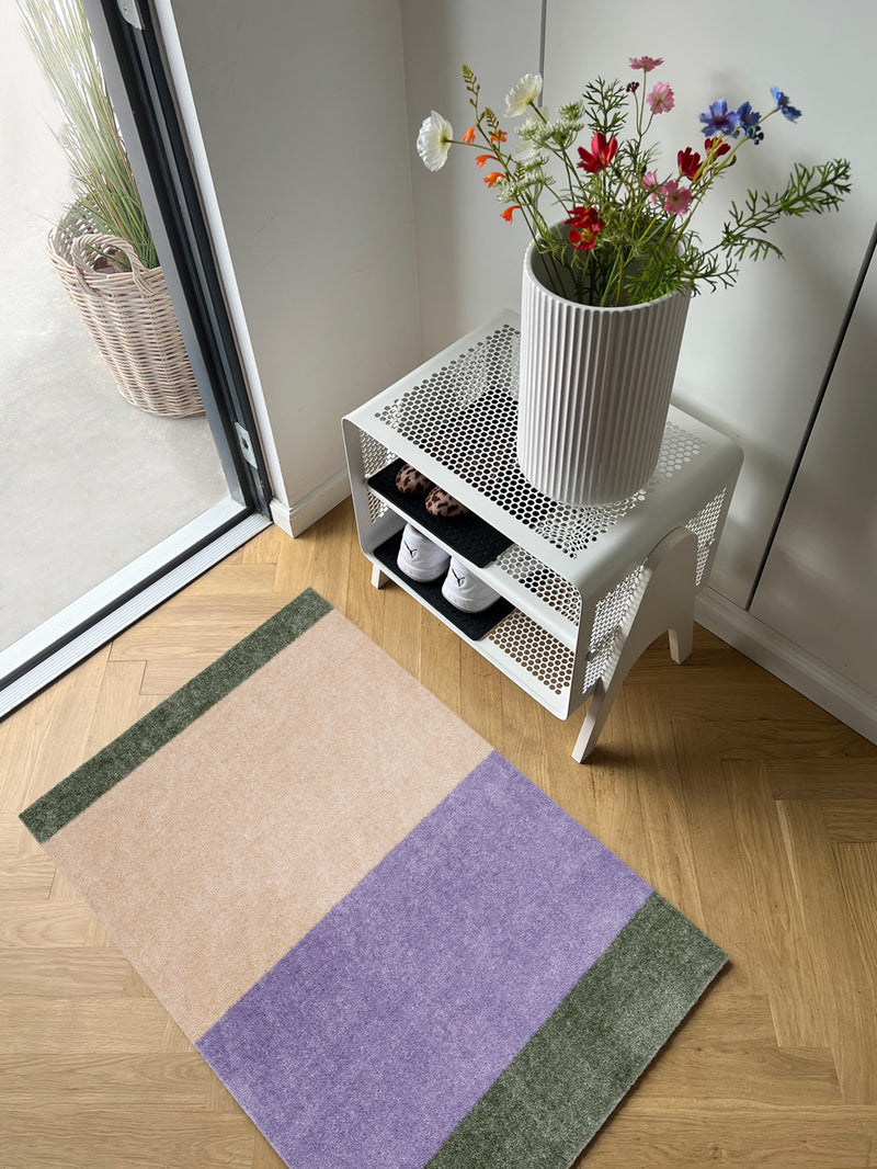 NEW - STRIPES HORIZONTAL - Lilac/Ivory/Green