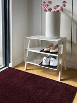 NEW - FLOOR MAT 60 X 90 CM - UNI COLOR BORDEAUX