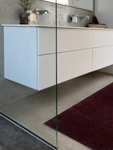 NEW - FLOOR MAT 90 x 200 cm - UNI COLOR BORDEAUX