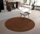 NEW – Round Rug Ø200 cm - UNI COLOR COGNAC
