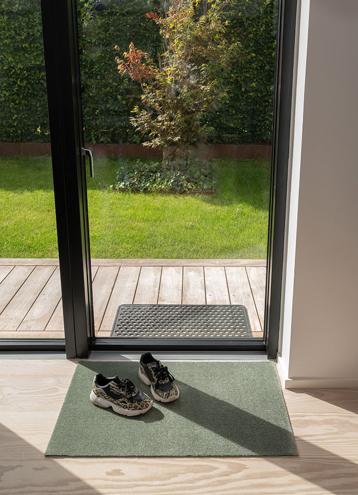 Floor Mat 60 x 90 cm Dusty Green | Mat for Entrance, Kitchen & Bath