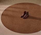 NEW – Round Rug Ø200 cm - UNI COLOR COGNAC