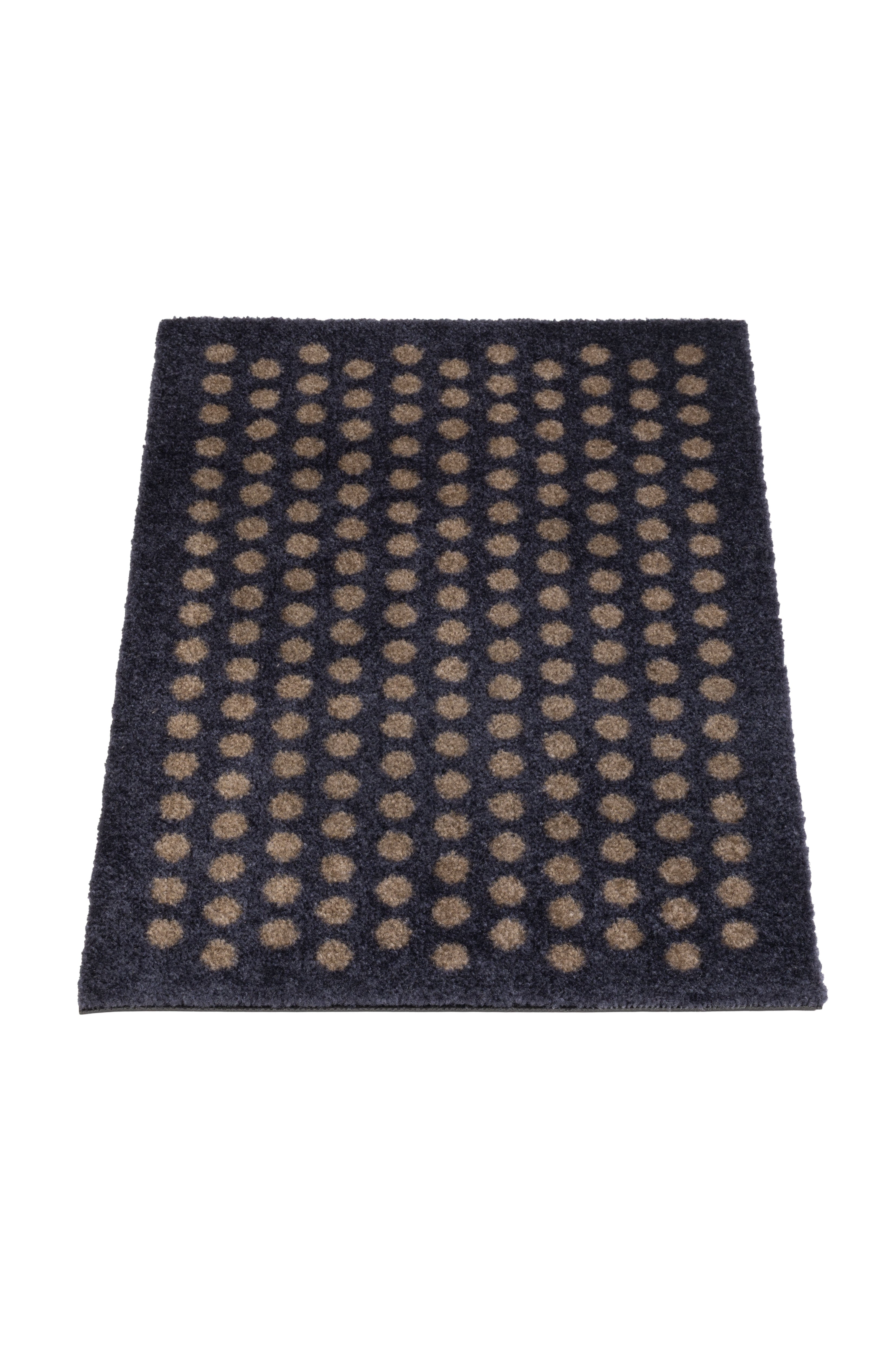 FLOOR MAT 40 x 60 cm - DOT BLUE-GREY / SAND