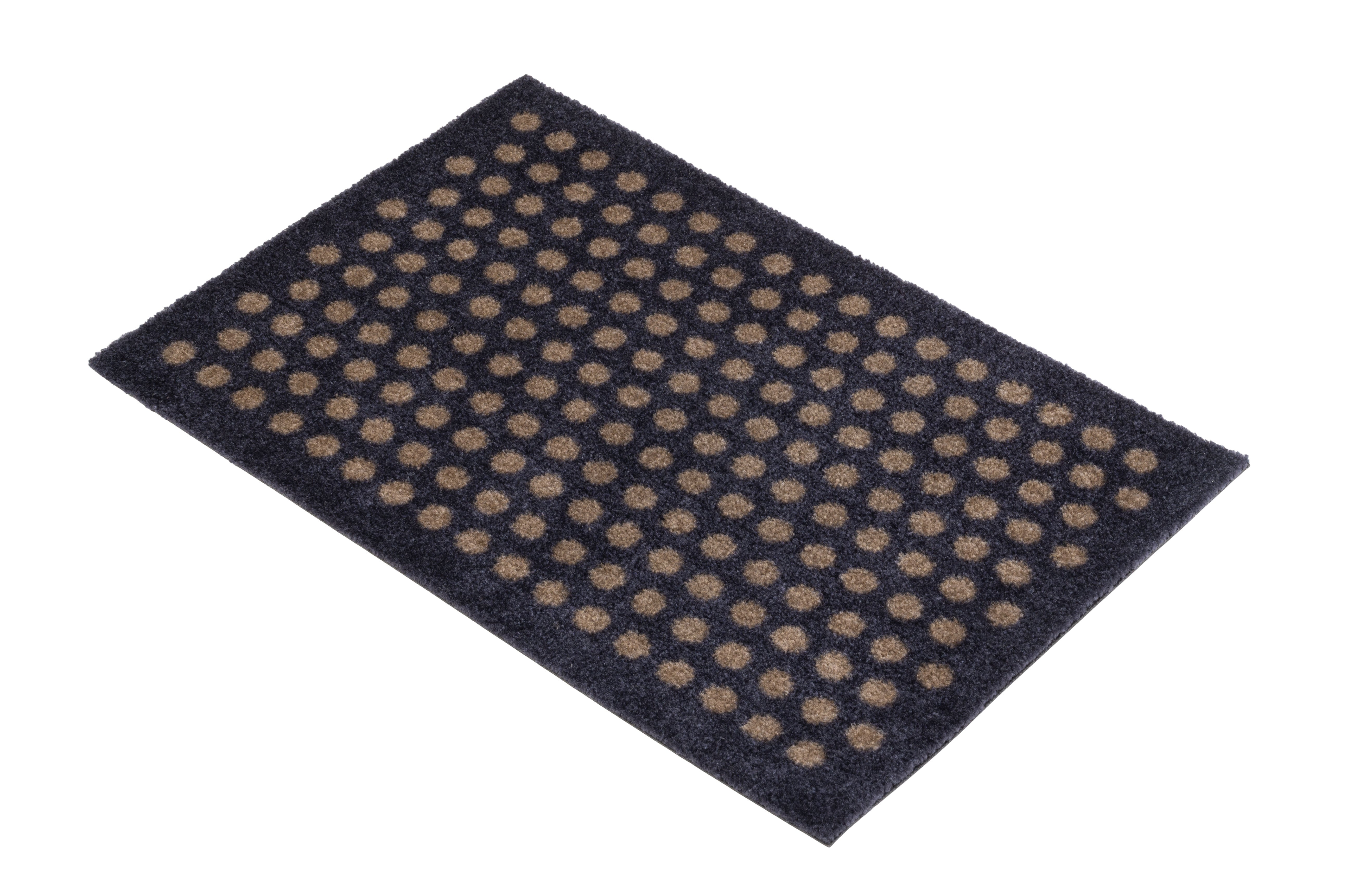 FLOOR MAT 40 x 60 cm - DOT BLUE-GREY / SAND