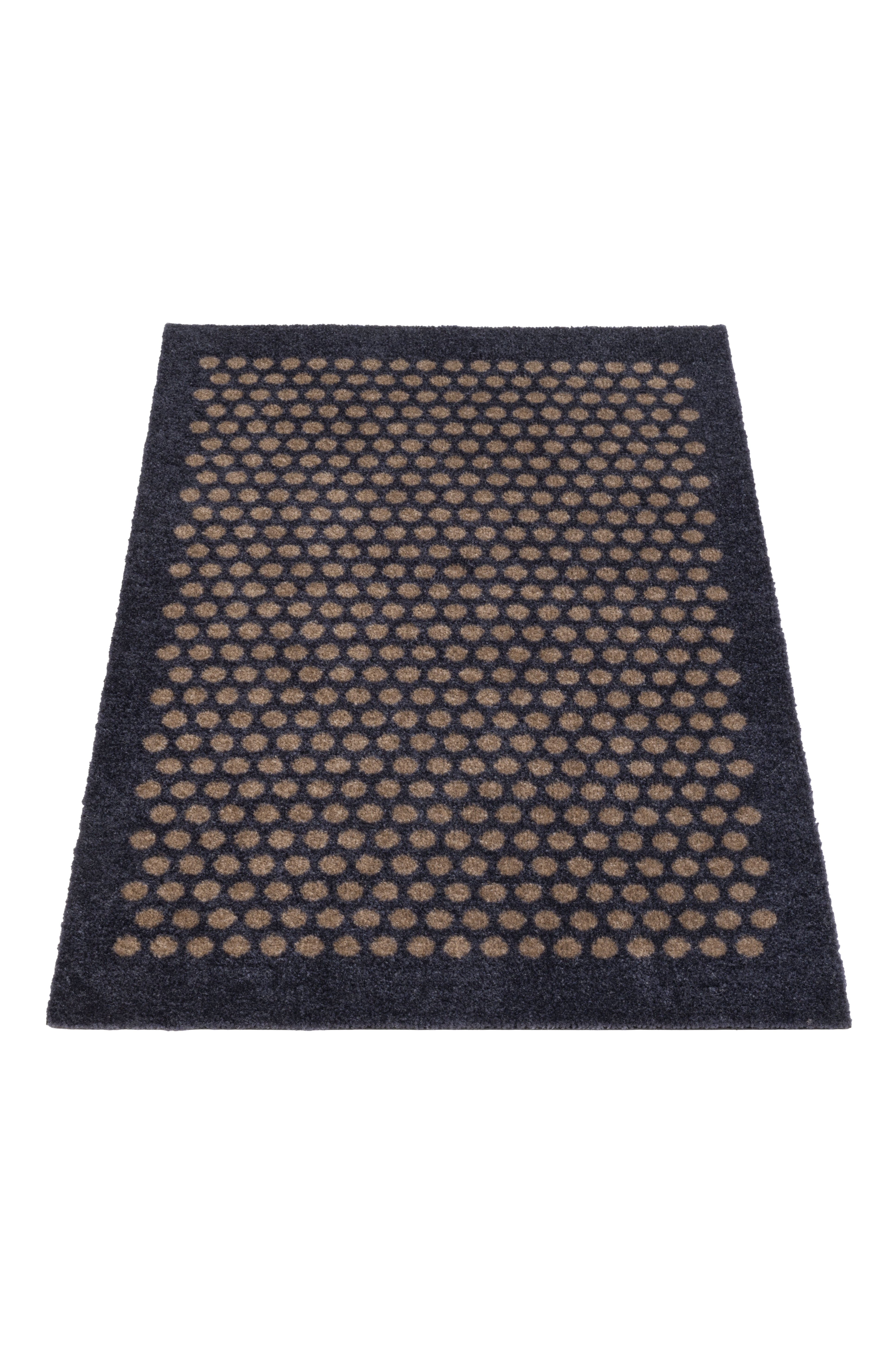 FLOOR MAT 60 x 90 cm - DOT BLUE-GREY / SAND
