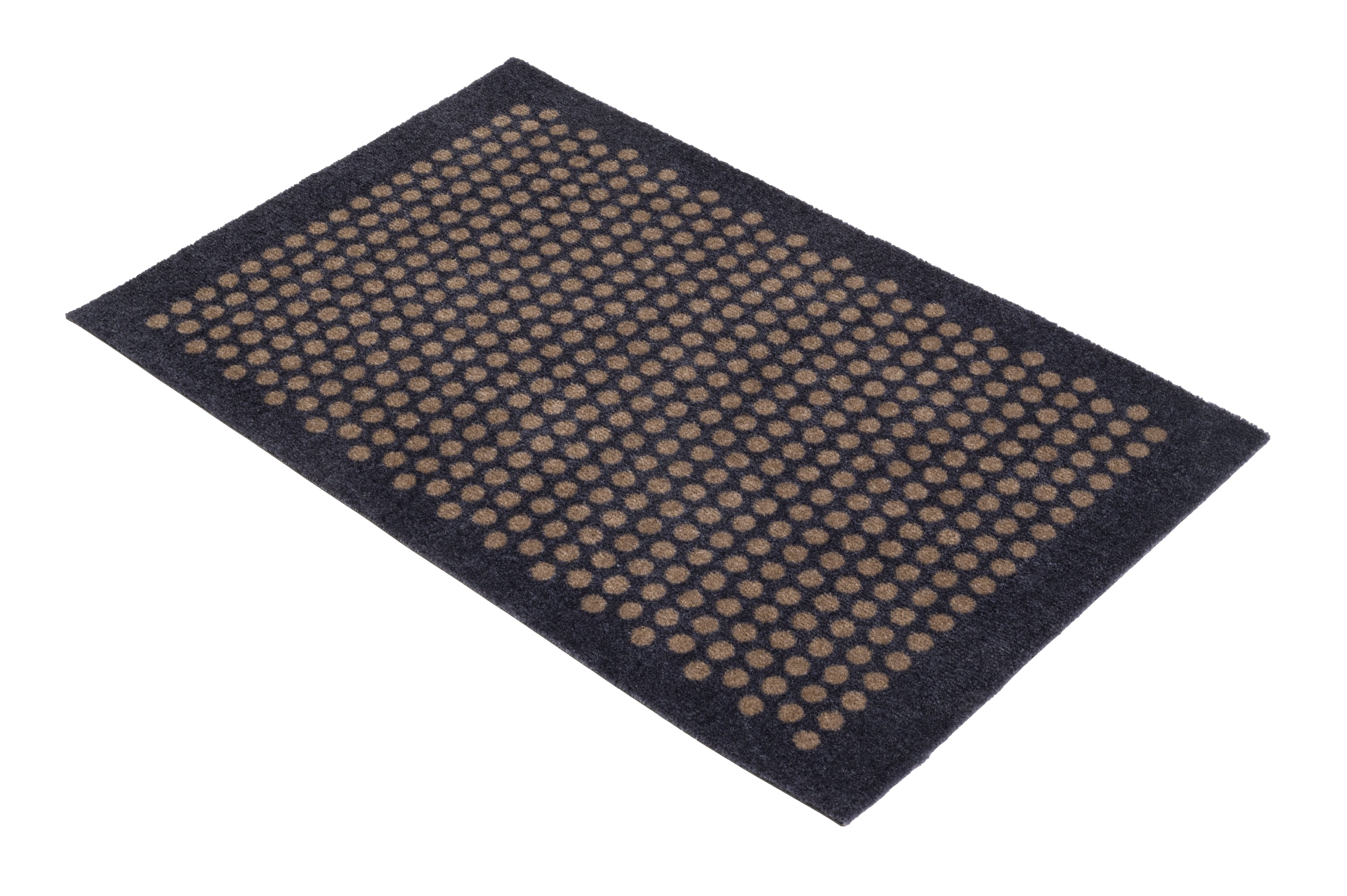 FLOOR MAT 60 x 90 cm - DOT BLUE-GREY / SAND