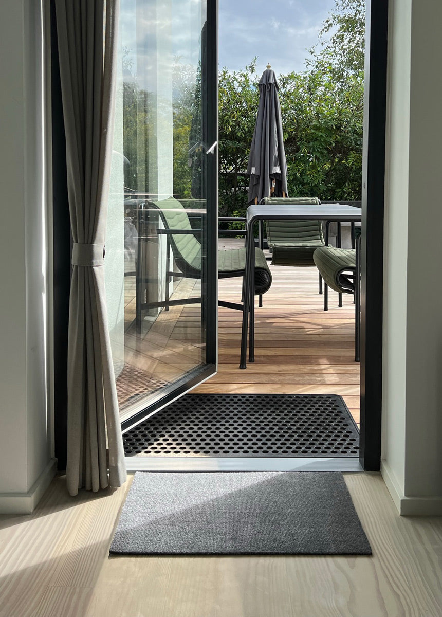 FLOOR MAT 40 x 60 cm - UNI COLOR STEELGREY