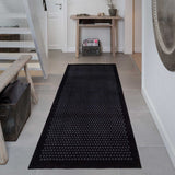 FLOOR MAT 90 x 200 CM - DOT BLACK/GREY