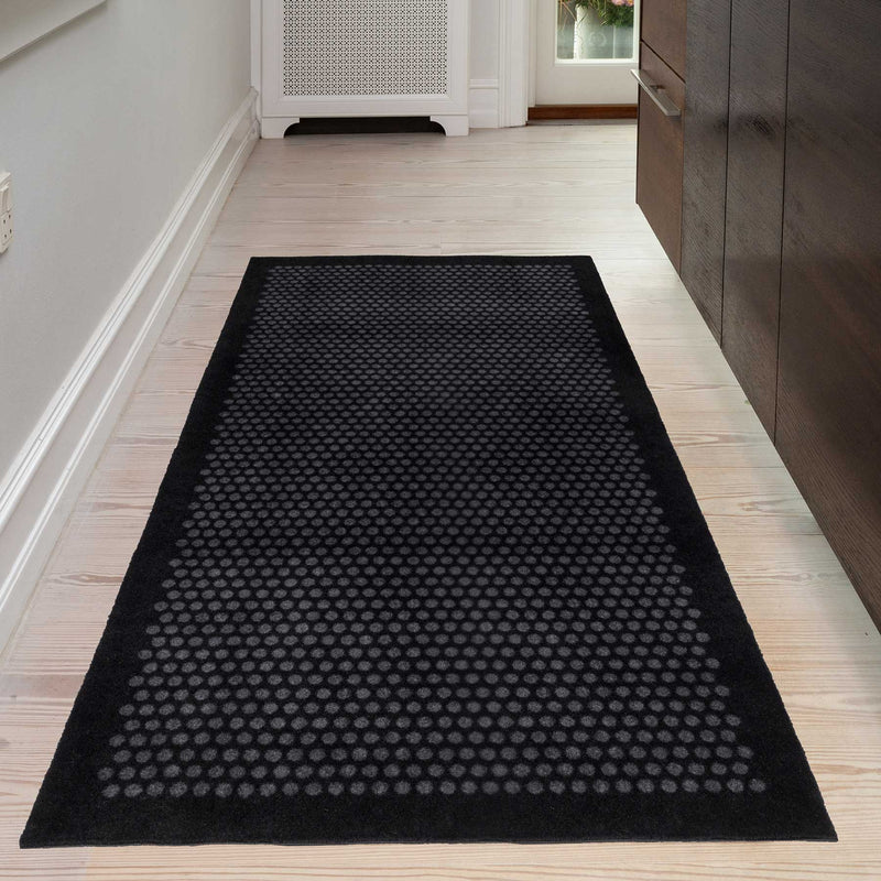 FLOOR MAT 90 x 200 CM - DOT BLACK/GREY